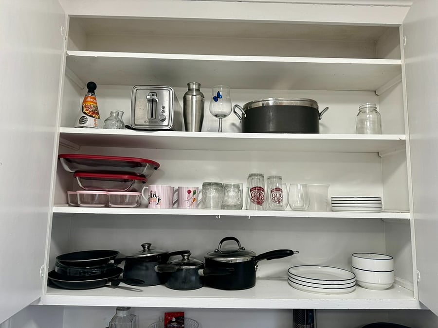 Fully stocked kitchen