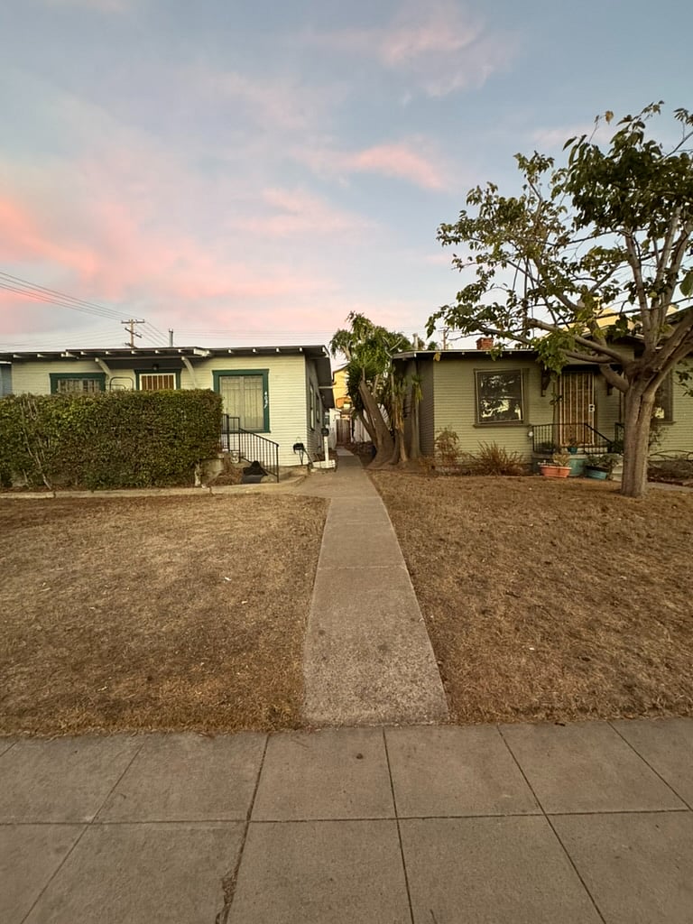 Front walk way.