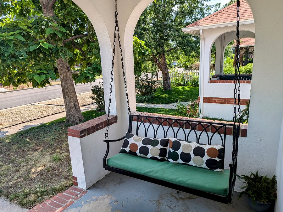 Cozy front porch