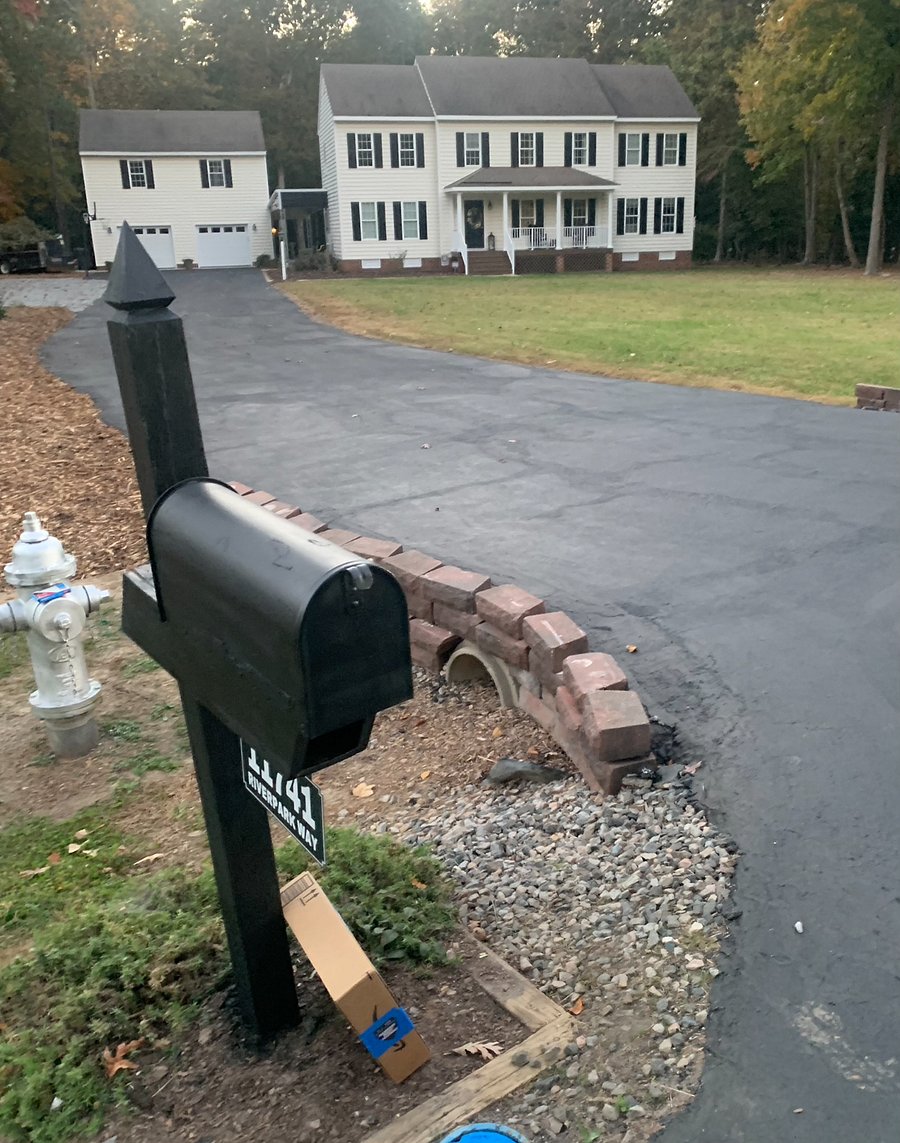 large private lot with beautiful curb appeal