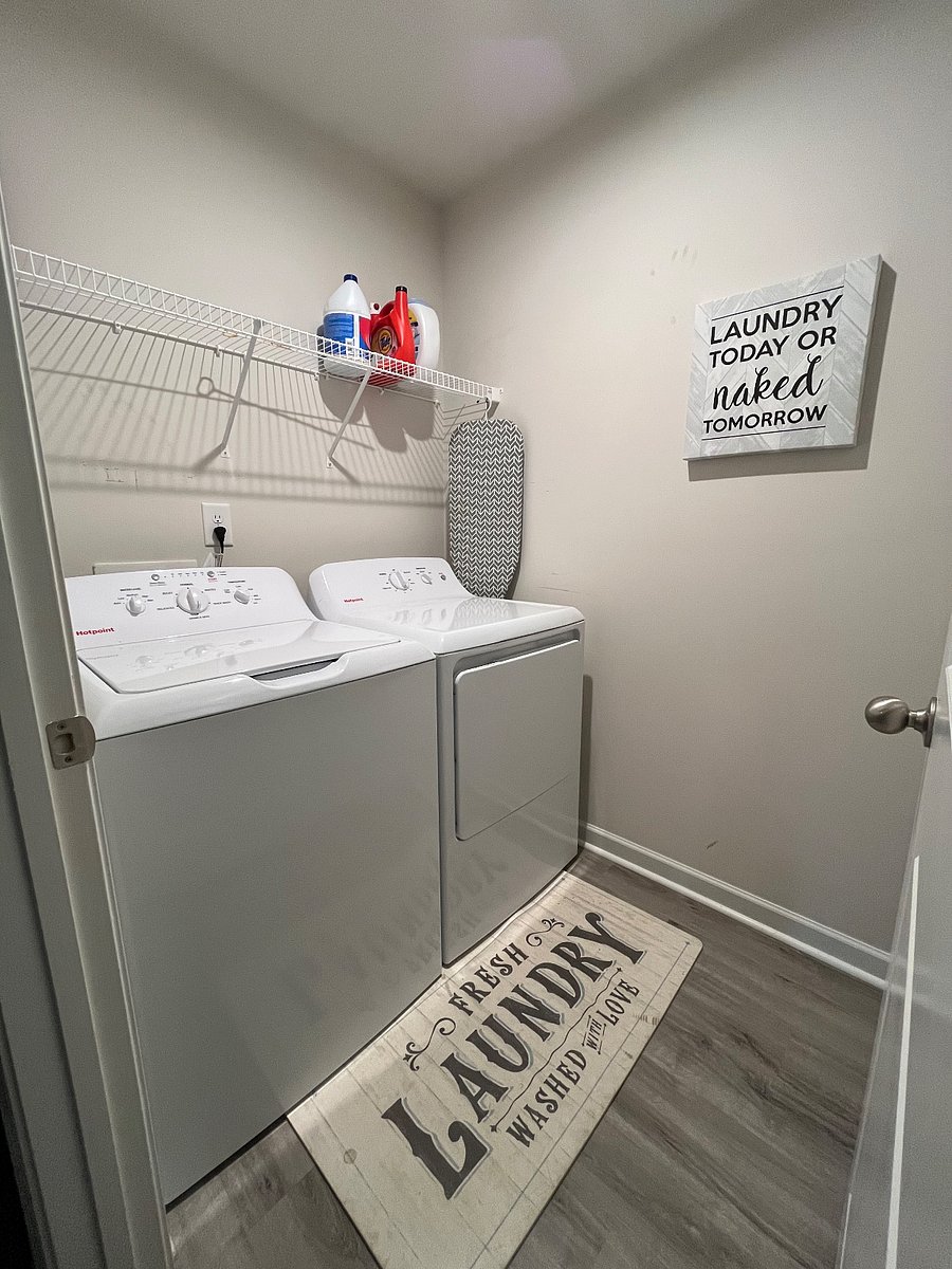Laundry Room on same level as bedrooms