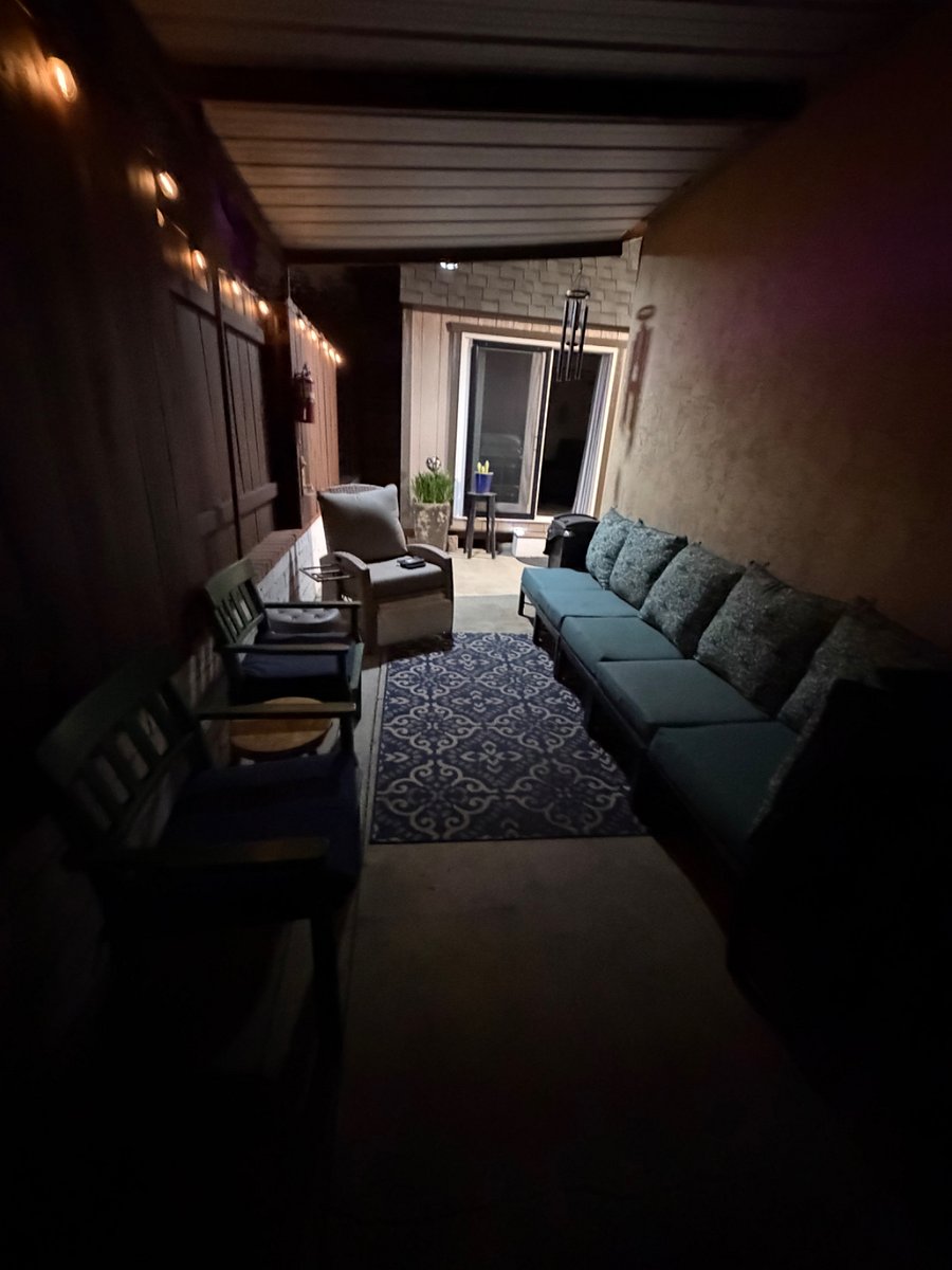 Patio area right outside the bedroom. 