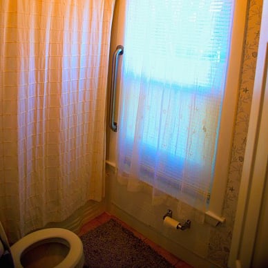 upstairs bath with tub and shower