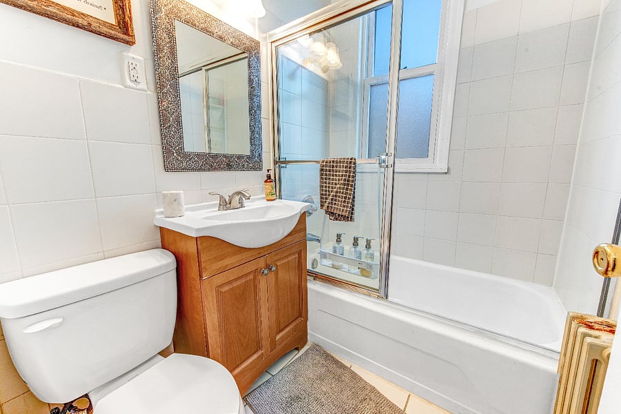 Shared bathroom in your apartment on the second floor