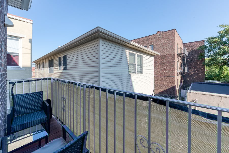Charming little balcony in your apartment on the second floor