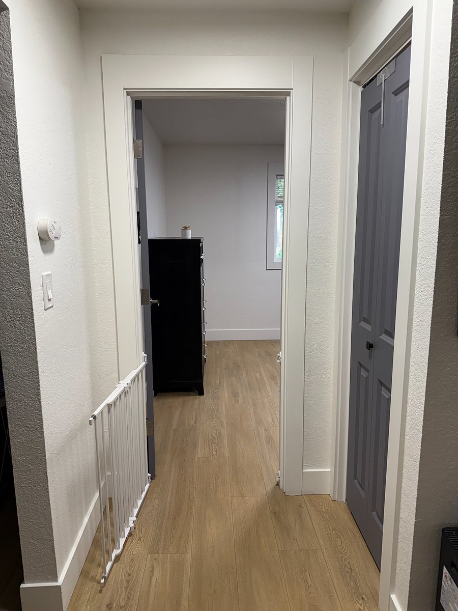 Looking into the bedroom