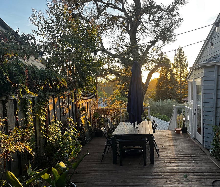 Patio from the kitchen. 