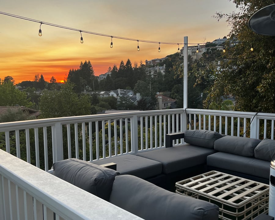 Front patio-private. 