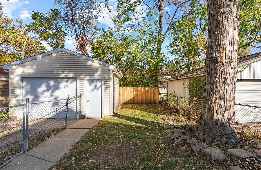 Fenced in yard for small dogs