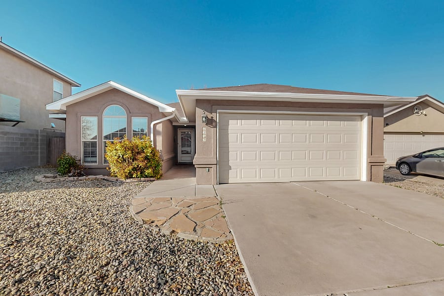 Street view with parking in driveway