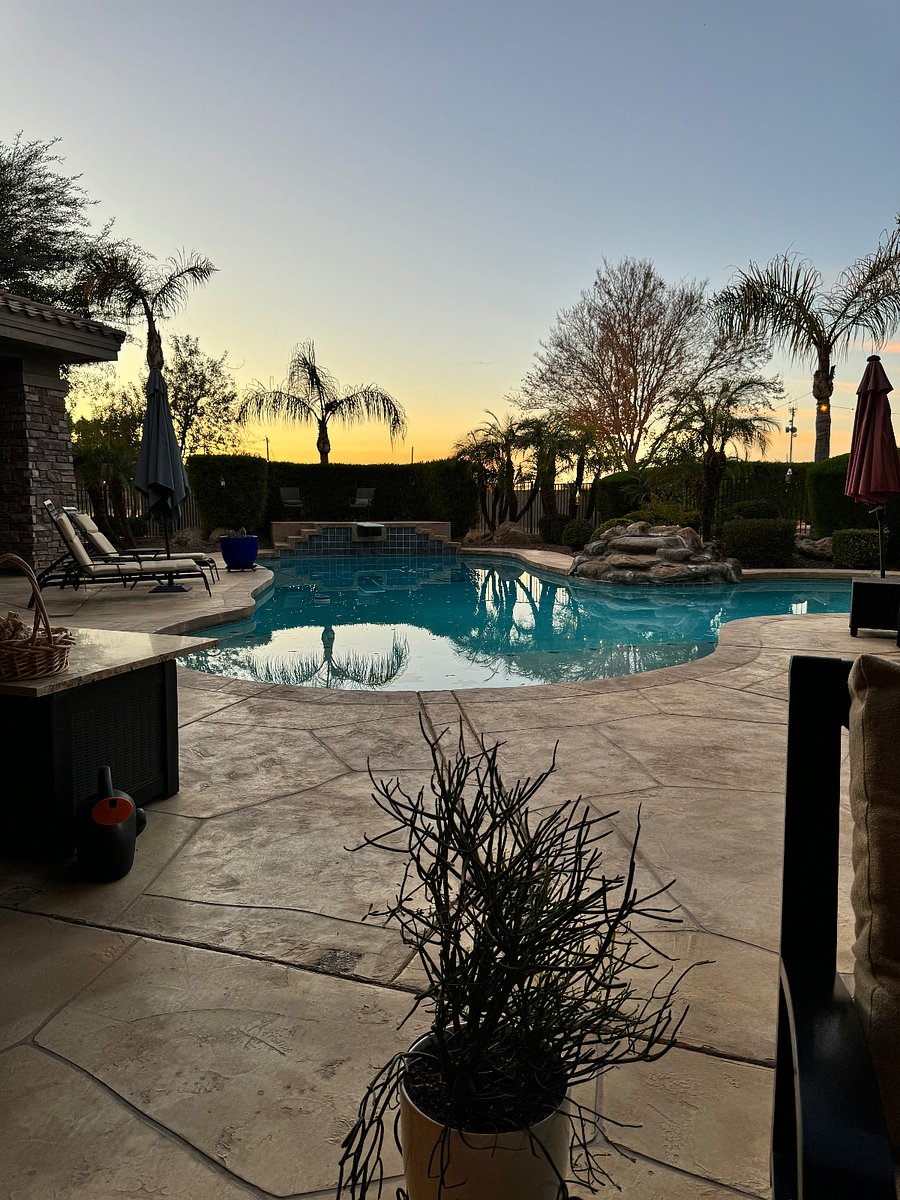 Shared diving pool, Not heated. Not gated.  Please NO GLASS BY POOL