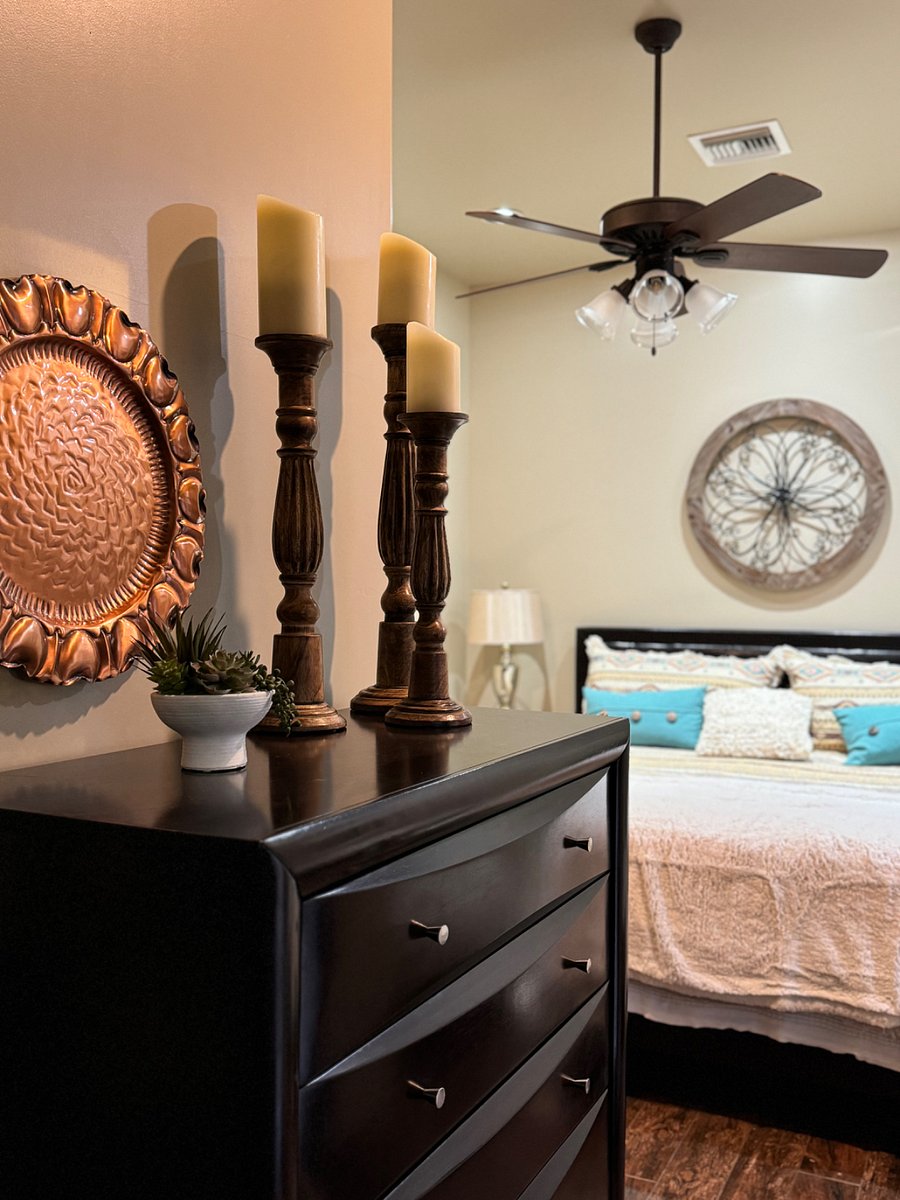 A primary dresser available plus a closet 