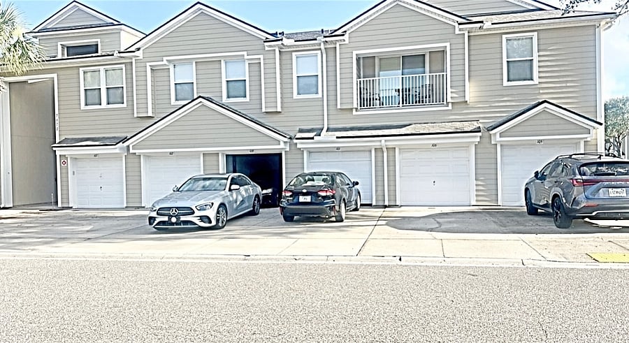 Attached one car garage
