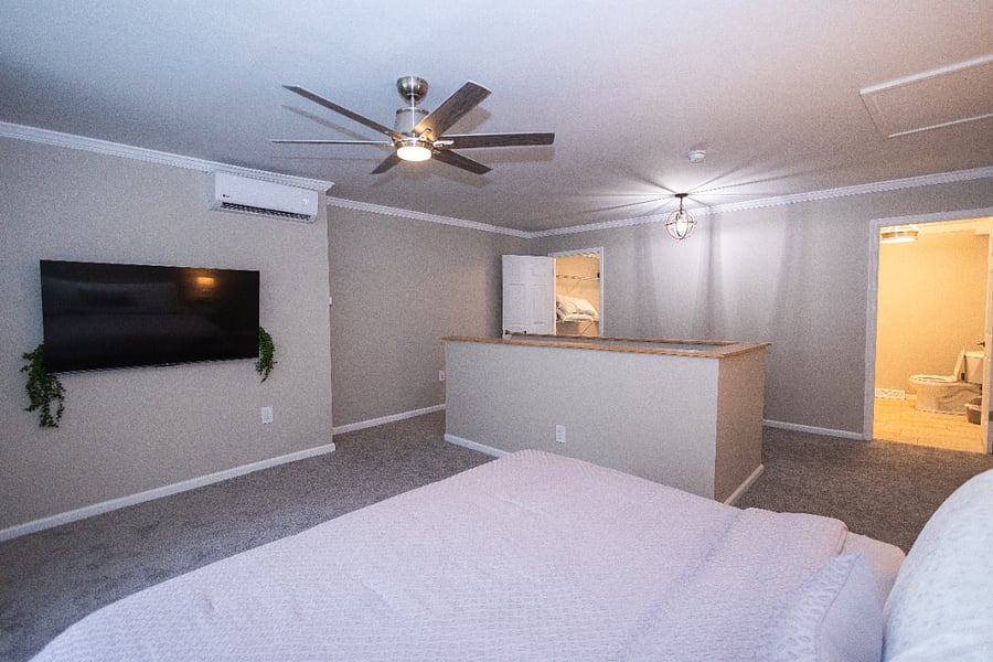Master Bedroom with king size bedroom, walk-in closet, private bathroom, and super sized room occupying the entire 3rd floor.