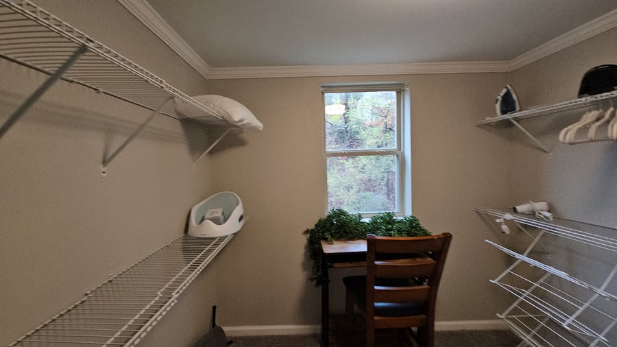 Work space in master bedroom.