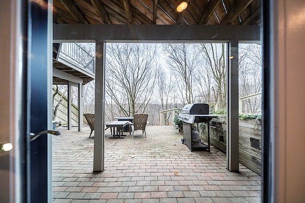 The fenced yard and terraced landscape create the perfect place to relax after work. The views change with every season and they're all beautiful.