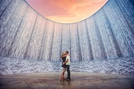 The Water Wall in the Galleria area!