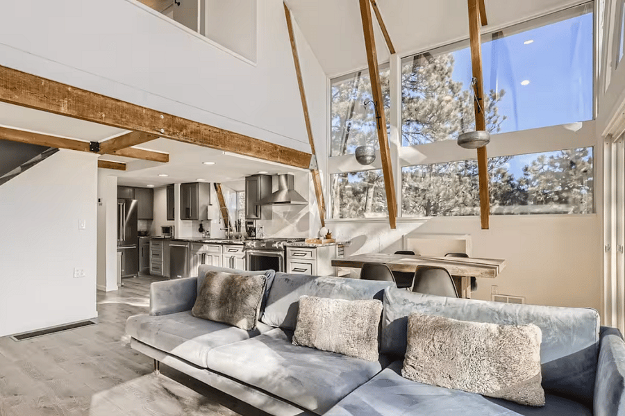 Second Floor Area (Living, Dining, and Kitchen)