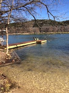 Our private easement to the river w/ pier and beach-just a short stroll from your accommodation