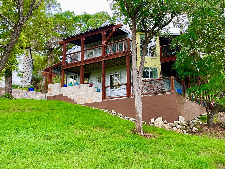 Main house and porches