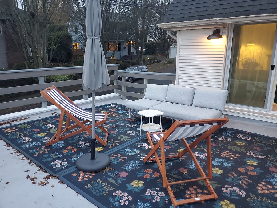 Terrace in the winter