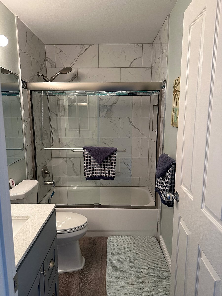 Bathroom #2 located in hallway next to bedroom #2