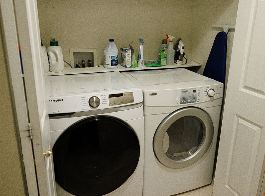 Samsung washer and Amana electric dryer