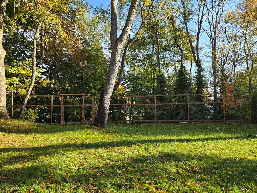 Large fenced in yard.