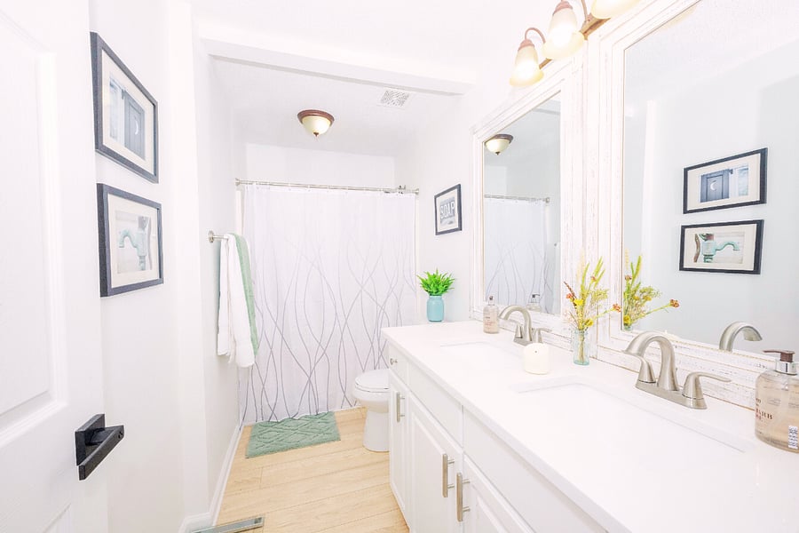Master bathroom.