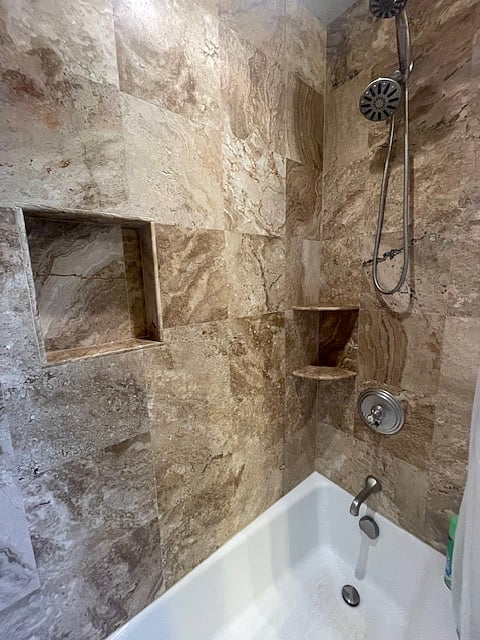 Your shower/tub.