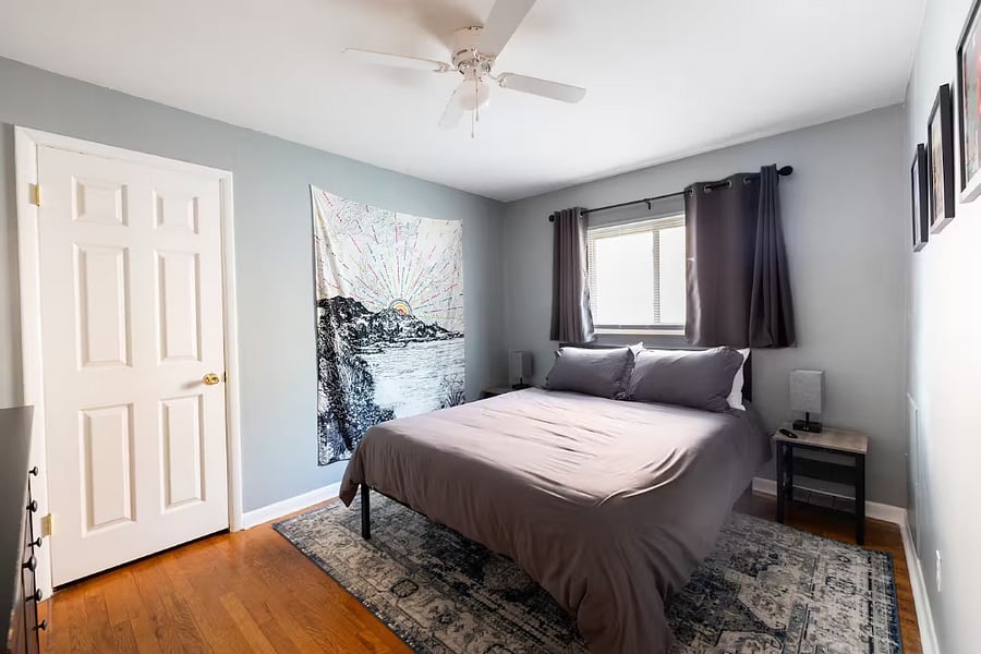 Bedroom One w/ One Queen Bed