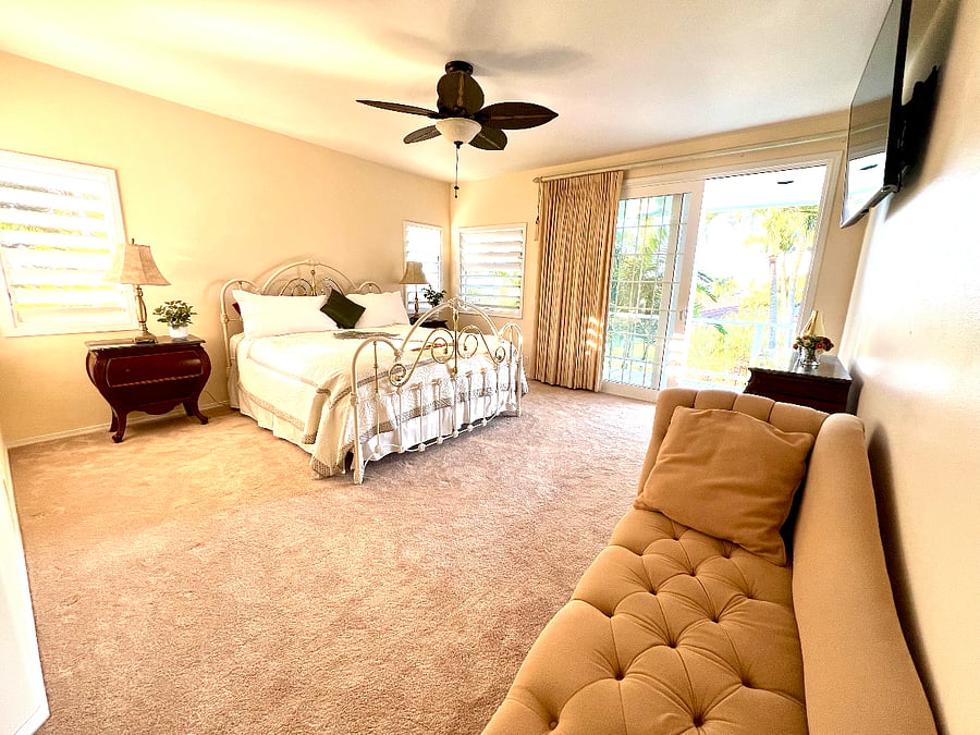 Primary #1 bedroom with door to upper lanai