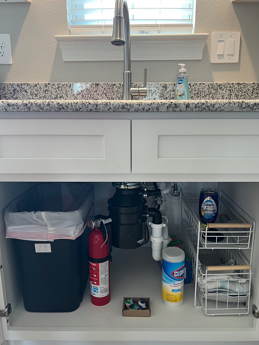 Under kitchen sink