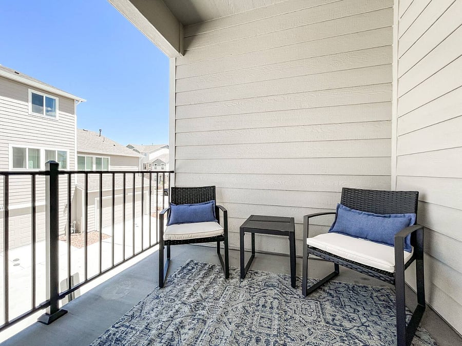 Patio with electric George Forman Grill