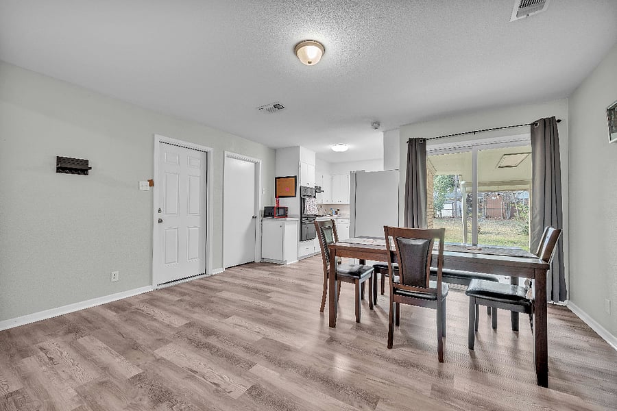open dining area