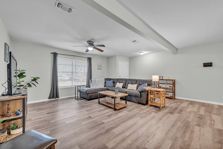large open living area