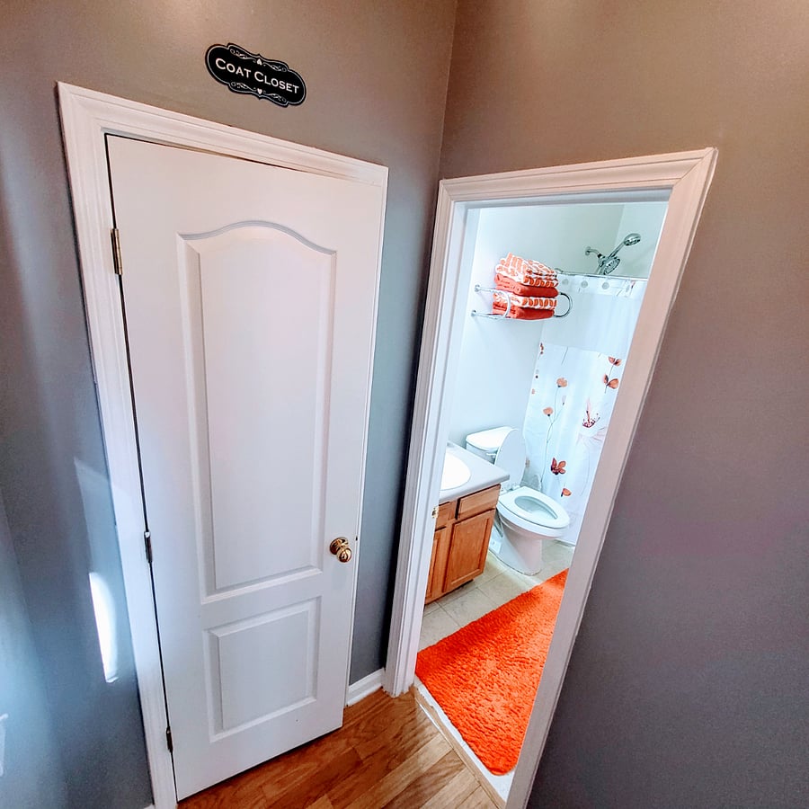 Coat closet #2 next to full bathroom