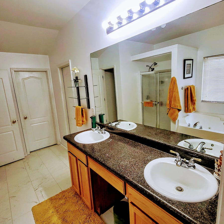 2 walk-in closets next to mater bathroom