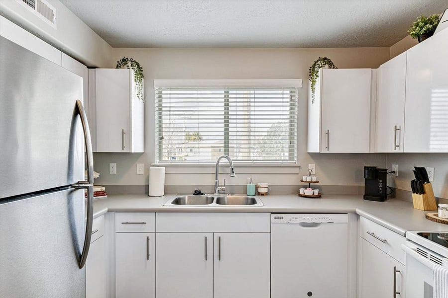 Enjoy our light filled Kitchen that is fully equipped for your needs.