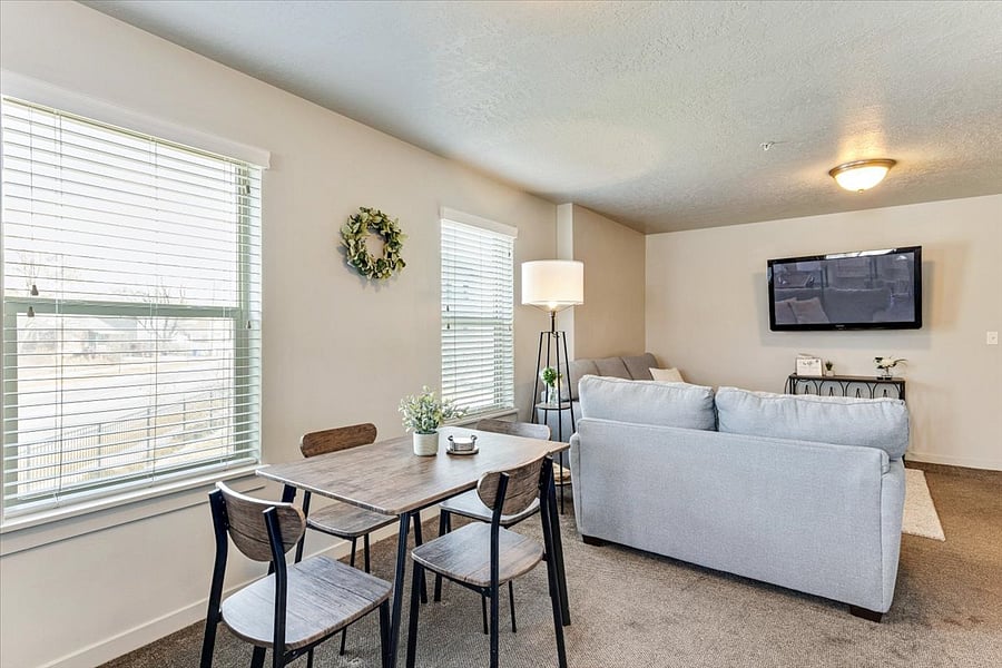 Dining table seating for 4.