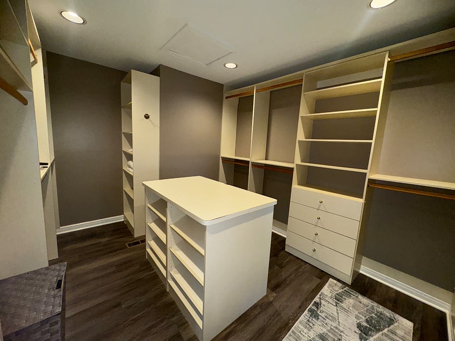 HUGE walk in master closet