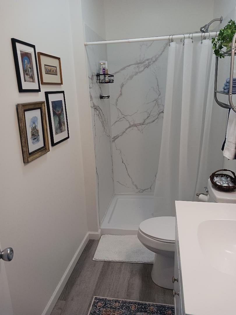 Bathroom with walk in shower