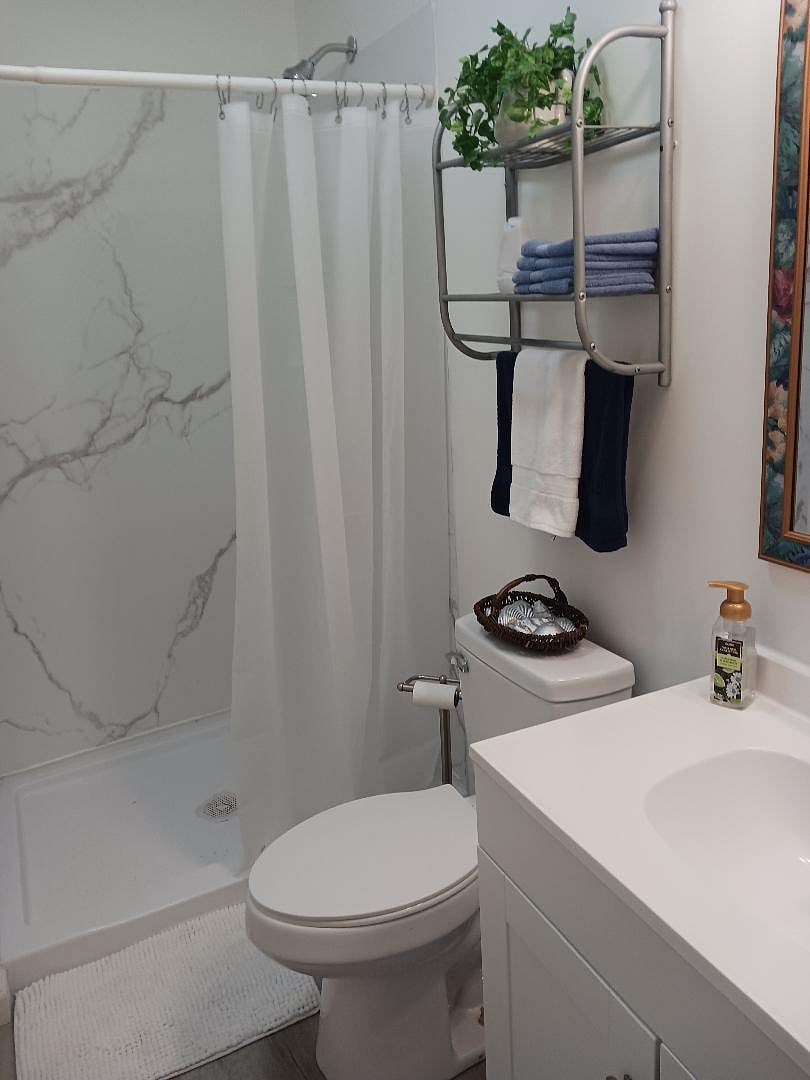 Completely renovated bathroom with all new fixtures