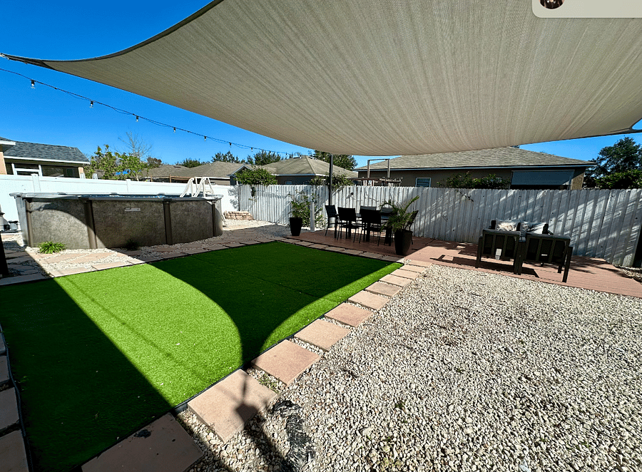Backyard Fenced w/ pool