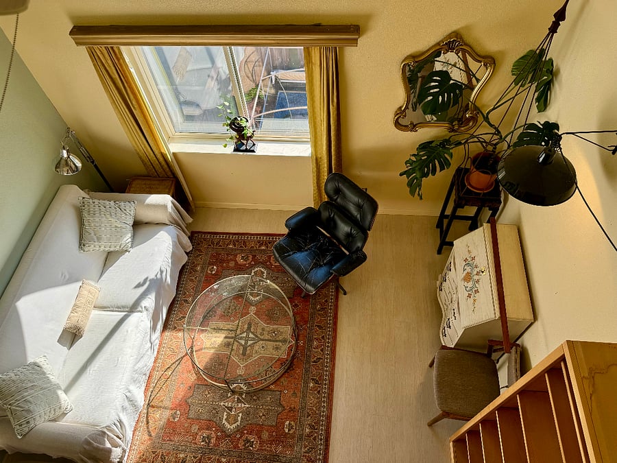 View from loft balcony.