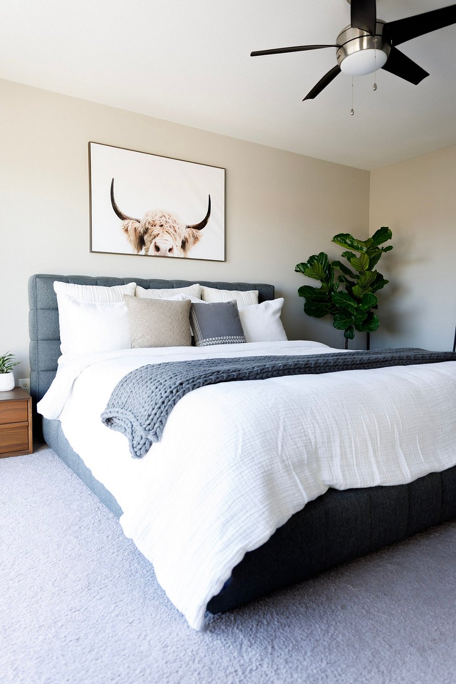 Master Bedroom with California King Bed 