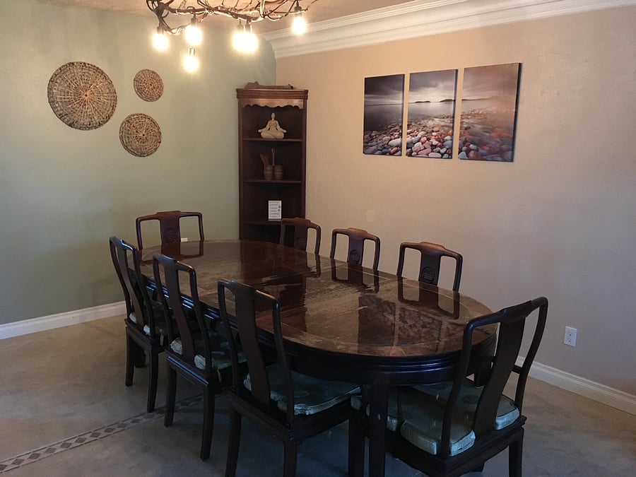 Dining room with seating for 8