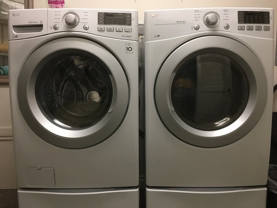 Large washer and dryer in unit