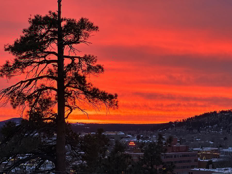 sunset room view
