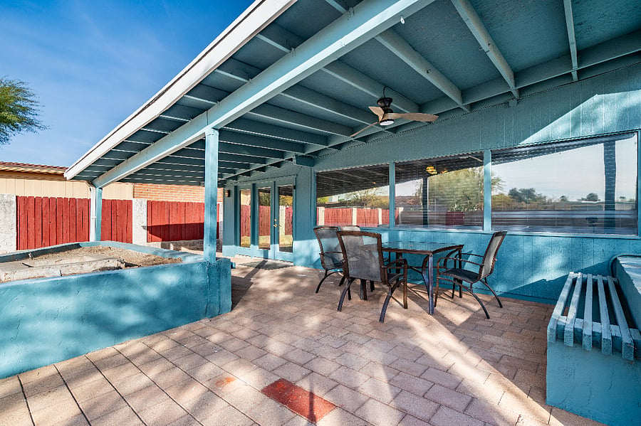 Large patio
